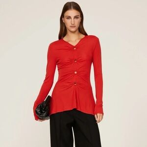 Proenza Schouler White Label Matte
Crepe Ring Top size 6